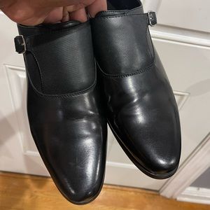 Zara Side Buckle Dress Shoe Black Sz 44 (11)